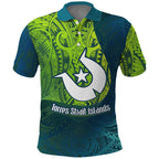 Torres Strait Islands Polo Shirt Vibrant Polynesian Tribal Pattern Art