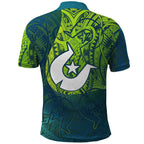 Torres Strait Islands Polo Shirt Vibrant Polynesian Tribal Pattern Art