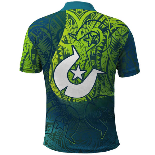 Torres Strait Islands Polo Shirt Vibrant Polynesian Tribal Pattern Art