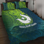 Torres Strait Islands Quilt Bed Set Vibrant Polynesian Tribal Pattern Art