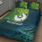 Torres Strait Islands Quilt Bed Set Vibrant Polynesian Tribal Pattern Art