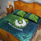 Torres Strait Islands Quilt Bed Set Vibrant Polynesian Tribal Pattern Art