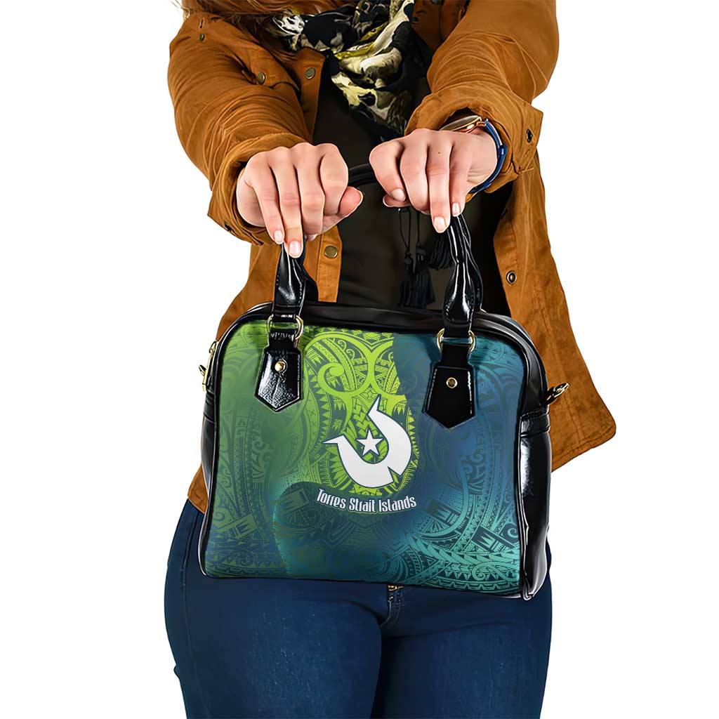 Torres Strait Islands Shoulder Handbag Vibrant Polynesian Tribal Pattern Art