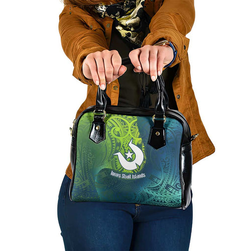 Torres Strait Islands Shoulder Handbag Vibrant Polynesian Tribal Pattern Art