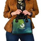 Torres Strait Islands Shoulder Handbag Vibrant Polynesian Tribal Pattern Art