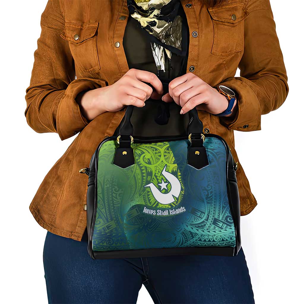 Torres Strait Islands Shoulder Handbag Vibrant Polynesian Tribal Pattern Art