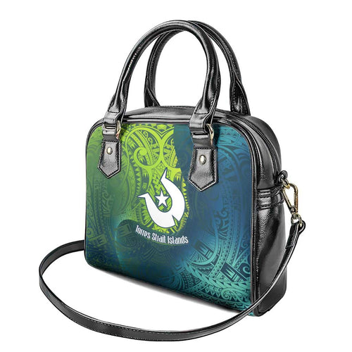 Torres Strait Islands Shoulder Handbag Vibrant Polynesian Tribal Pattern Art