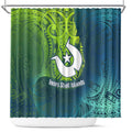 Torres Strait Islands Shower Curtain Vibrant Polynesian Tribal Pattern Art