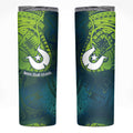 Torres Strait Islands Skinny Tumbler Vibrant Polynesian Tribal Pattern Art