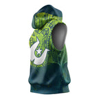 Torres Strait Islands Sleeveless Hoodie Vibrant Polynesian Tribal Pattern Art