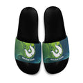 Torres Strait Islands Slide Sandals Vibrant Polynesian Tribal Pattern Art