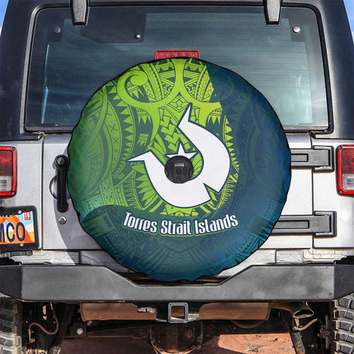 Torres Strait Islands Spare Tire Cover Vibrant Polynesian Tribal Pattern Art