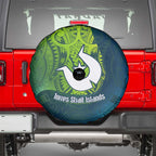 Torres Strait Islands Spare Tire Cover Vibrant Polynesian Tribal Pattern Art