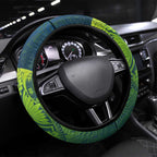 Torres Strait Islands Steering Wheel Cover Vibrant Polynesian Tribal Pattern Art