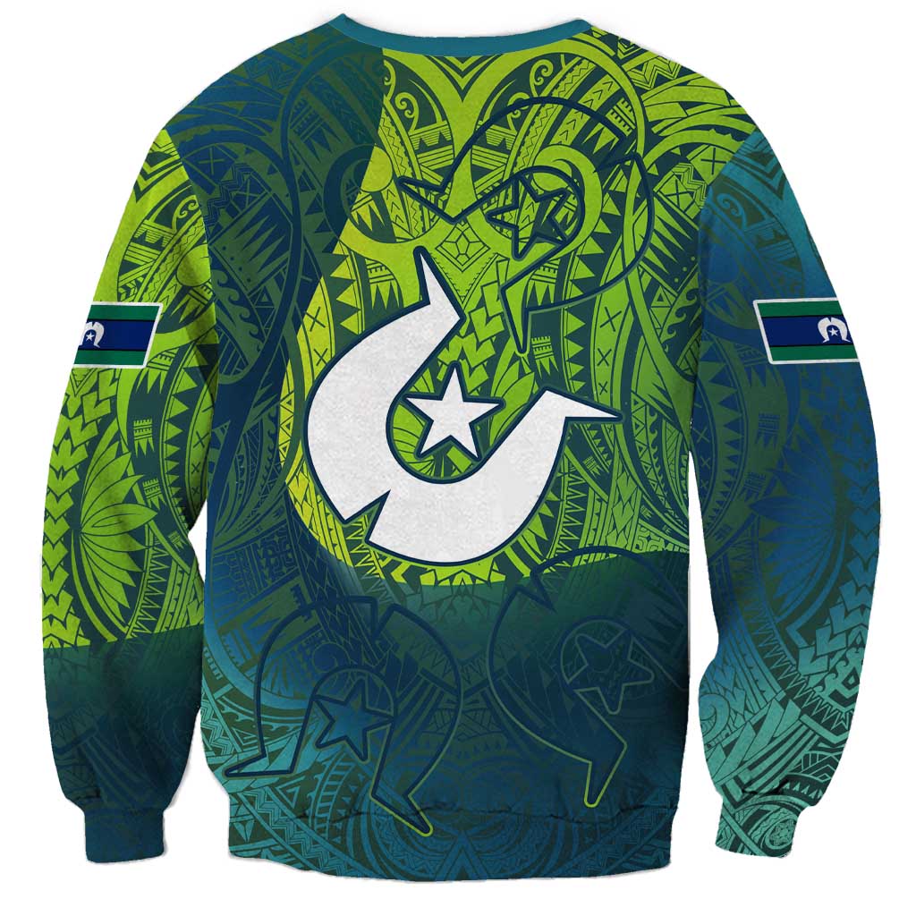 Torres Strait Islands Sweatshirt Vibrant Polynesian Tribal Pattern Art