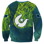 Torres Strait Islands Sweatshirt Vibrant Polynesian Tribal Pattern Art