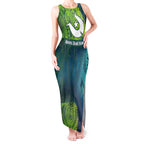 Torres Strait Islands Tank Maxi Dress Vibrant Polynesian Tribal Pattern Art