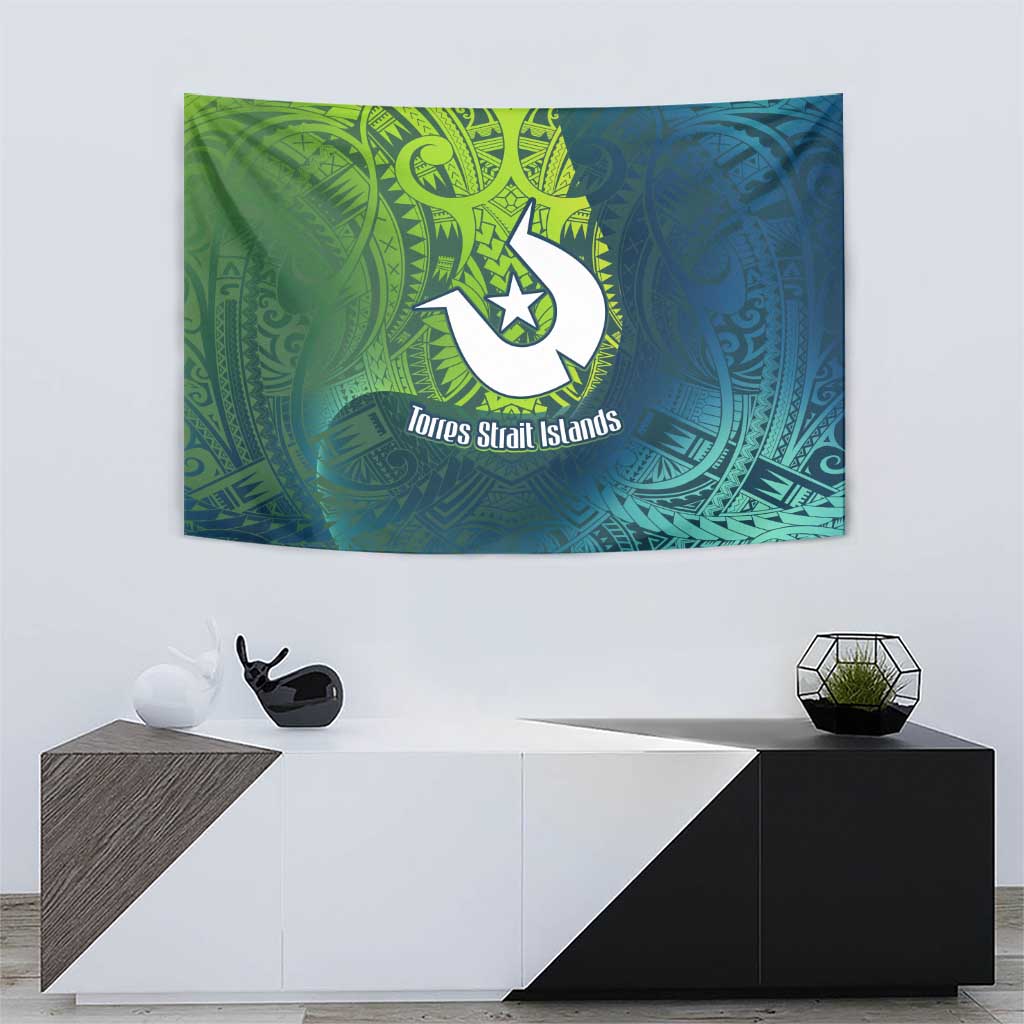 Torres Strait Islands Tapestry Vibrant Polynesian Tribal Pattern Art