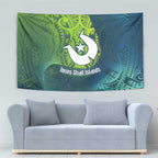 Torres Strait Islands Tapestry Vibrant Polynesian Tribal Pattern Art