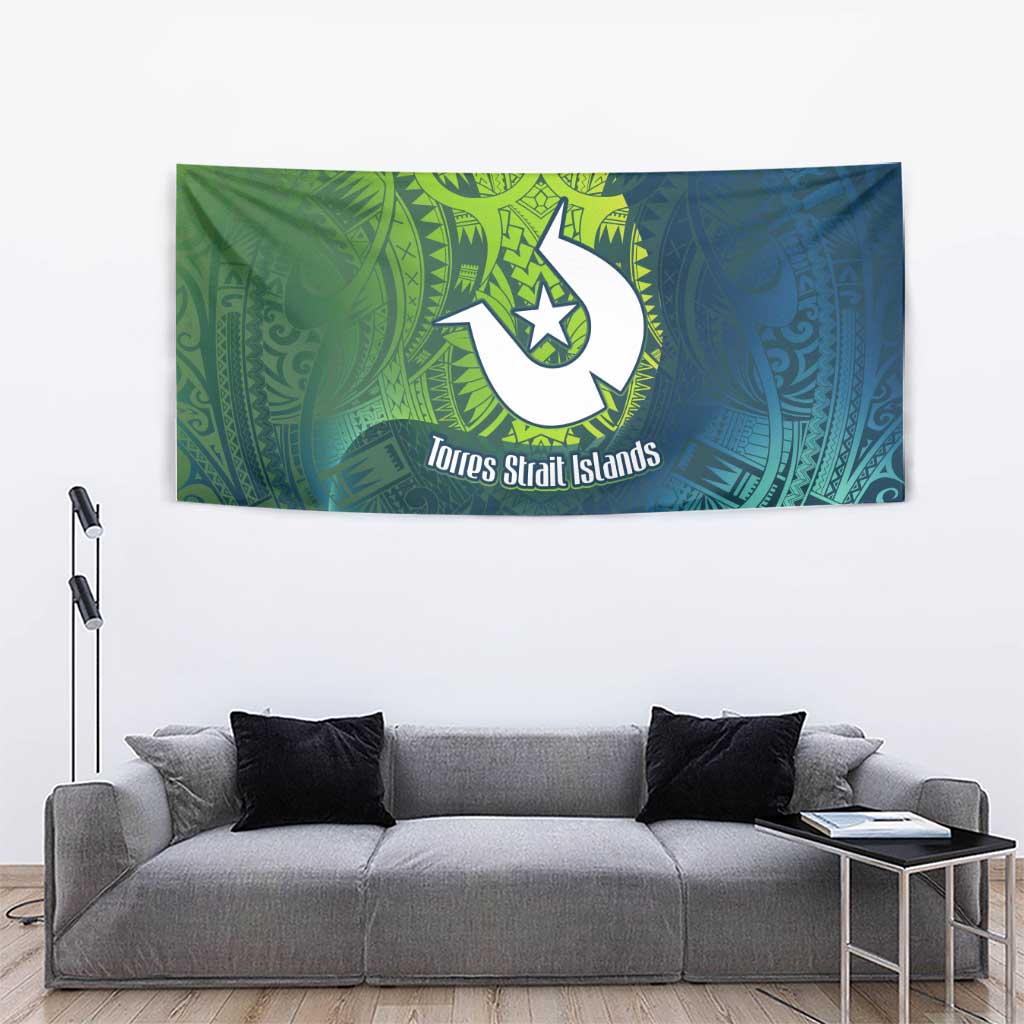 Torres Strait Islands Tapestry Vibrant Polynesian Tribal Pattern Art