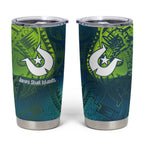Torres Strait Islands Tumbler Cup Vibrant Polynesian Tribal Pattern Art