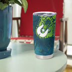 Torres Strait Islands Tumbler Cup Vibrant Polynesian Tribal Pattern Art