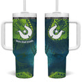 Torres Strait Islands Tumbler With Handle Vibrant Polynesian Tribal Pattern Art