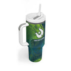 Torres Strait Islands Tumbler With Handle Vibrant Polynesian Tribal Pattern Art