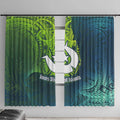 Torres Strait Islands Window Curtain Vibrant Polynesian Tribal Pattern Art