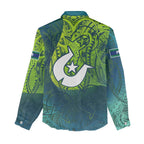 Torres Strait Islands Women Casual Shirt Vibrant Polynesian Tribal Pattern Art