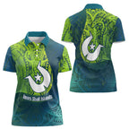 Torres Strait Islands Women Polo Shirt Vibrant Polynesian Tribal Pattern Art