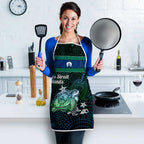Torres Strait Islands Sea Turtle and Dhari Apron Oceanic Indigenous Dotwork Tribal Illustration