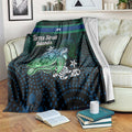 Torres Strait Islands Sea Turtle and Dhari Blanket Oceanic Indigenous Dotwork Tribal Illustration