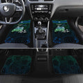 Torres Strait Islands Sea Turtle and Dhari Car Mats Oceanic Indigenous Dotwork Tribal Illustration