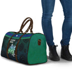 Torres Strait Islands Sea Turtle and Dhari Travel Bag Oceanic Indigenous Dotwork Tribal Illustration