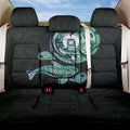 Whale and Dhari Torres Strait Islands Back Car Seat Cover Deep Green Oceanic Tribal Pattern Art