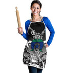 Torres Strait Islander Flag Apron Dhari Indigenous Dotwork Pattern Art