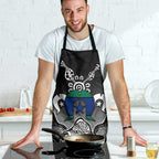 Torres Strait Islander Flag Apron Dhari Indigenous Dotwork Pattern Art