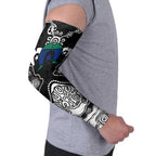 Torres Strait Islander Flag Arm Sleeves Dhari Indigenous Dotwork Pattern Art