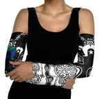 Torres Strait Islander Flag Arm Sleeves Dhari Indigenous Dotwork Pattern Art