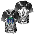 Torres Strait Islander Flag Baseball Jersey Dhari Indigenous Dotwork Pattern Art
