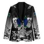 Torres Strait Islander Flag Blazer Dhari Indigenous Dotwork Pattern Art