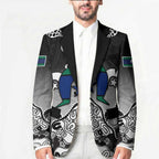 Torres Strait Islander Flag Blazer Dhari Indigenous Dotwork Pattern Art