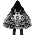 Torres Strait Islander Flag Cloak Dhari Indigenous Dotwork Pattern Art