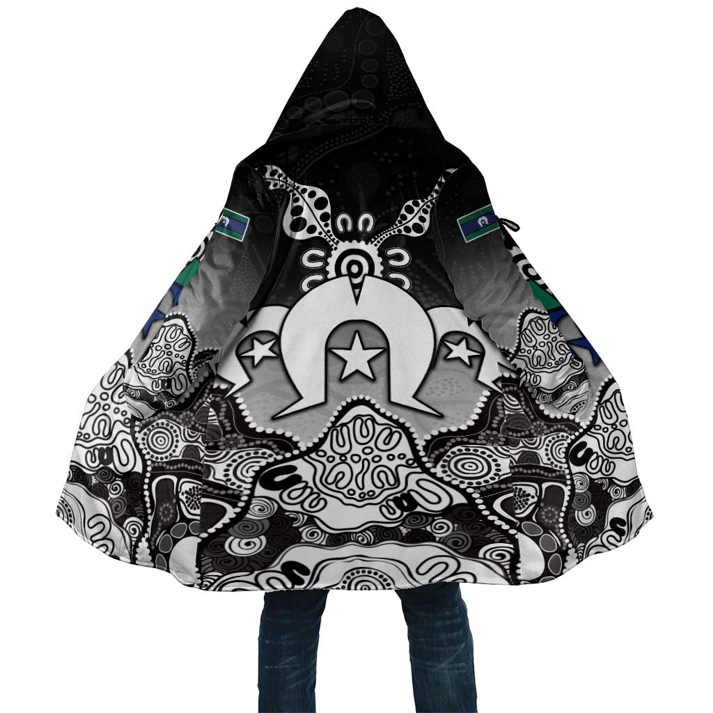 Torres Strait Islander Flag Cloak Dhari Indigenous Dotwork Pattern Art
