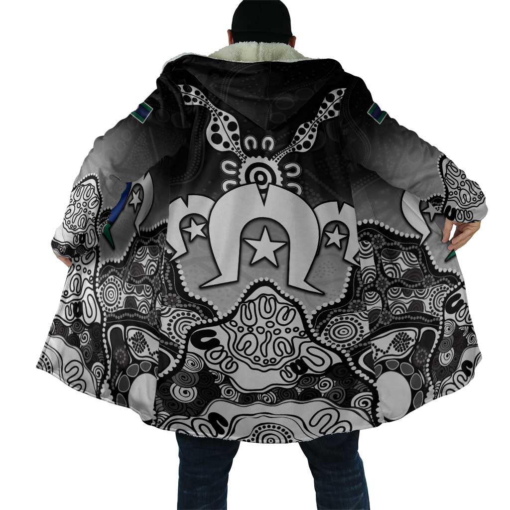 Torres Strait Islander Flag Cloak Dhari Indigenous Dotwork Pattern Art