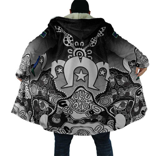 Torres Strait Islander Flag Cloak Dhari Indigenous Dotwork Pattern Art