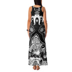 Torres Strait Islander Flag Family Matching Tank Maxi Dress and Hawaiian Shirt Dhari Indigenous Dotwork Pattern Art
