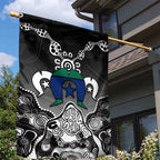 Torres Strait Islander Flag Garden Flag Dhari Indigenous Dotwork Pattern Art