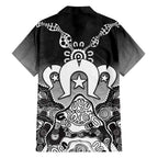 Torres Strait Islander Flag Hawaiian Shirt Dhari Indigenous Dotwork Pattern Art
